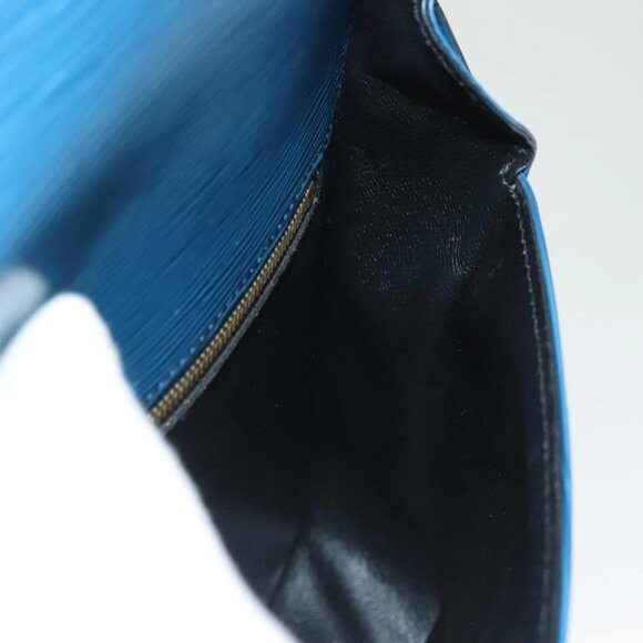 LOUIS VUITTON Epi Saint Cloud GM Shoulder Bag Toledo Blue M52195 LV Auth 128324 - Picture 13 of 16